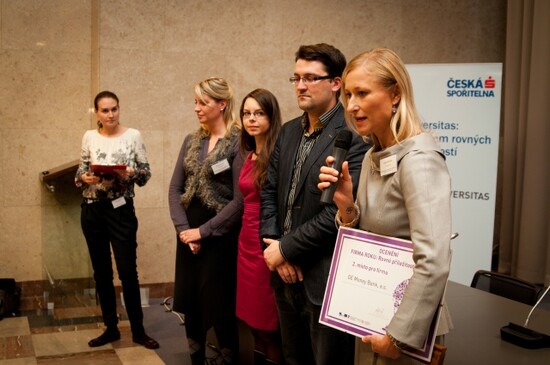 Vyhlášení vítězů soutěže Firma roku: Rovné příležitosti 2012, 2. místo: GE Money Bank, a.s.