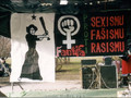 Feministická skupina 8. března při akci v roce 2001